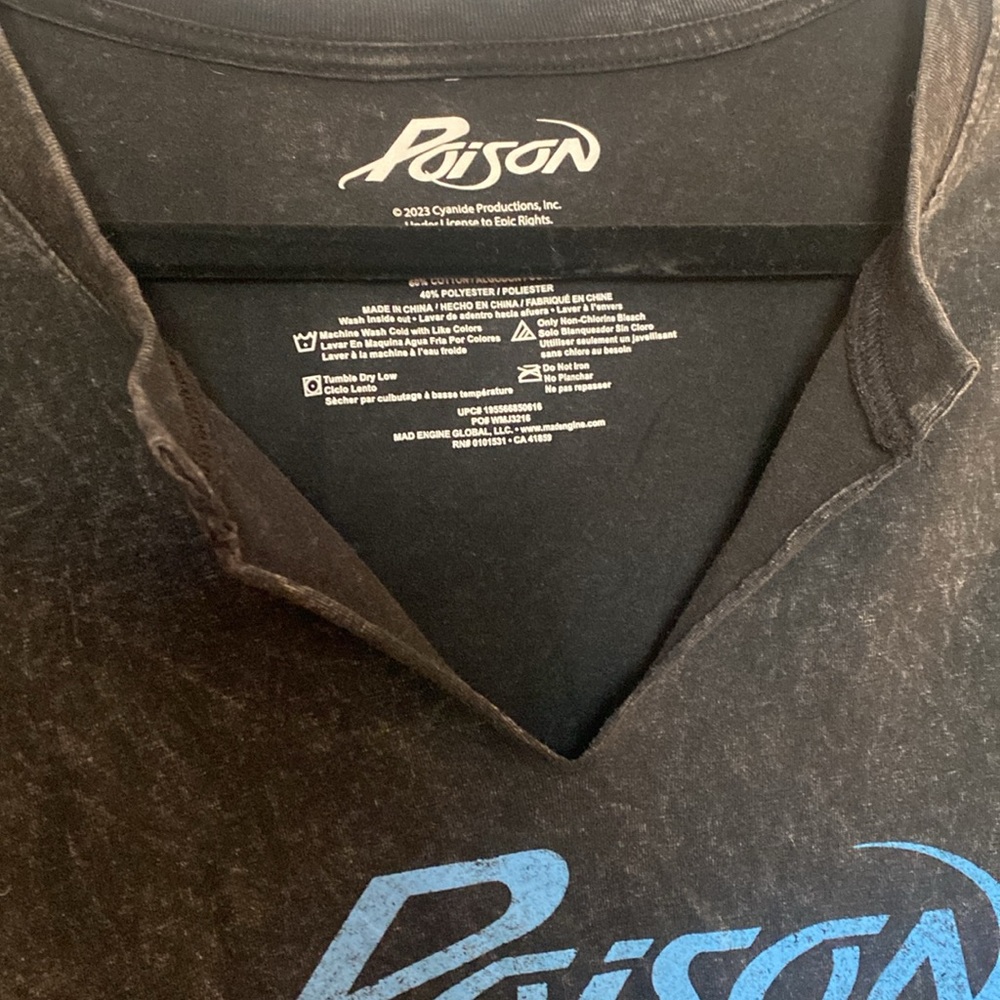 Poison Crop Top T-Shirt Size 3X - Picture 7 of 11